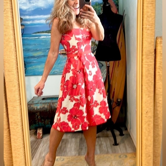 Dressbarn, Flowers in Bloom, Beautiful Dress, Zippered, Excellent Condition, 4 - Picture 3 of 9